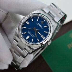 Đồng hồ Rolex Oyster Perpetual 126000 Replica 11 mặt xanh dương dây kim loại xưởng VS 36mm (2)