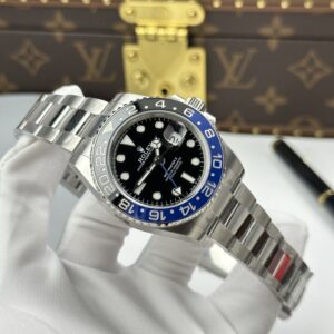 Đồng hồ Rolex Replica 11 GMT-Master II 126710BLNR Batgirl viền gốm xanh đen nhà máy VS 40mm (2)