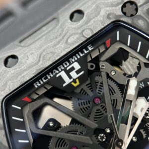 Đồng hồ nam Richard Mille RM 35-03 Rafael Nadal Replica 11 vỏ carbon TPT màu đen dây cao su 43 (3)