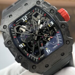 Đồng hồ nam Richard Mille RM 35-03 Rafael Nadal Replica 11 vỏ carbon TPT màu đen dây cao su 43 (3)