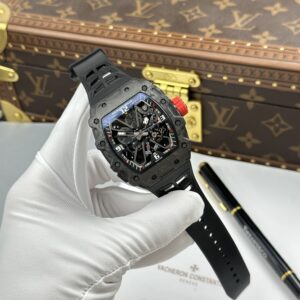 Đồng hồ nam Richard Mille RM 35-03 Rafael Nadal Replica 11 vỏ carbon TPT màu đen dây cao su 43 (3)