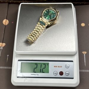 Đồng hồ nam Rolex Day-Date Rep cao cấp mặt xanh lá cây bộ máy calibre 3255 xưởng RC 40mm (2)