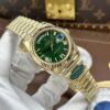 Đồng hồ nam Rolex Day-Date Replica 11 mặt xanh lá cây vỏ mạ vàng nặng 212 gram xưởng RC 40mm (2)