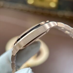 Đồng hồ nữ Cartier Santos chế tác mạ vàng hồng mặt trắng nhà máy BV 35mm (4)