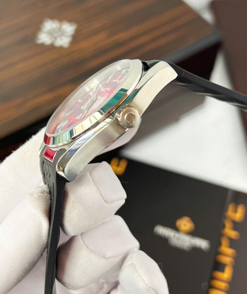 Đồng Hồ Omega Seamaster nam dây cao su mặt bản đồ máy cơ nhật giá rẻ 42mm