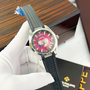 Đồng Hồ Omega Seamaster nam dây cao su mặt bản đồ máy cơ nhật giá rẻ 42mm