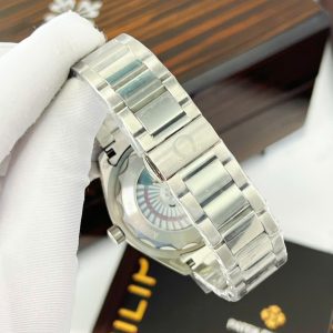 Đồng Hồ Omega Seamaster nam dây kim loại mặt bản đồ đỏ fake cao cấp 42mm (5)