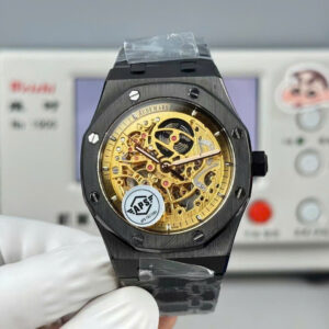 Đồng hồ Audemars Piguet Royal Oak 15416 Replica 11 mặt lộ cơ màu vàng vỏ gốm 41mm (2)