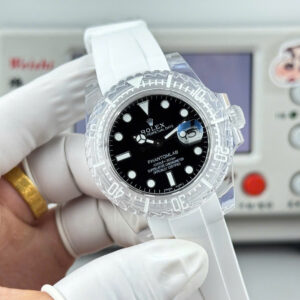 Đồng hồ Rolex Submariner Phantomlab Rep 11 mặt đen dây cao su 40mm (2)