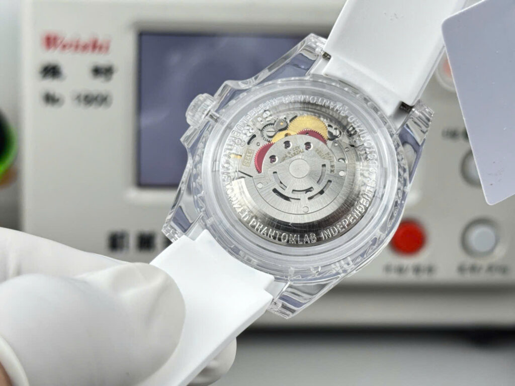 Đồng hồ Rolex Submariner Phantomlab Rep 11 mặt đen dây cao su 40mm (2)