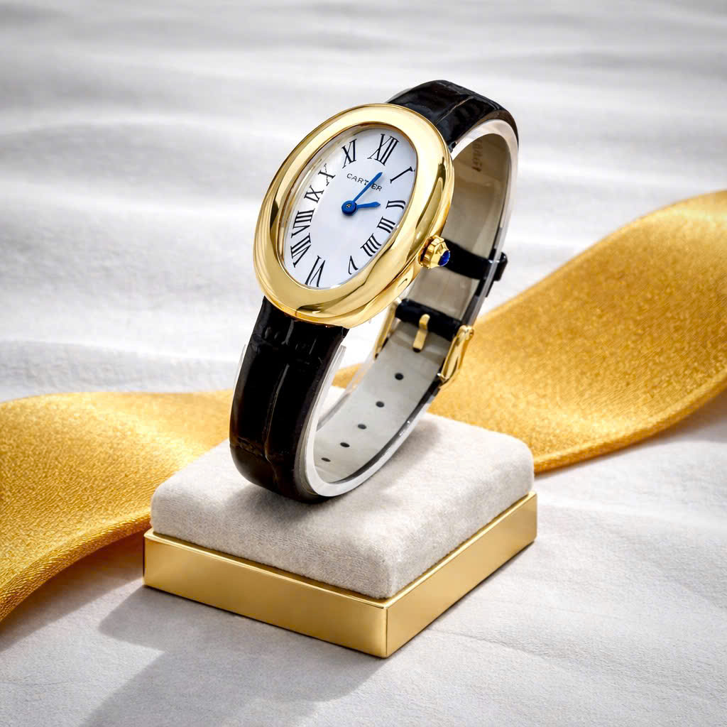Đồng hồ Cartier Fake Cao Cấp Baignoire 1920 WGBA0022 Vàng Gold Dây Da 23x31mm (4) Đồng hồ Cartier Fake Cao Cấp Baignoire 1920 WGBA0022 Vàng Gold Dây Da 23x31mm