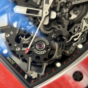 Đồng hồ Richard Mille RM35-02 Replica 11 vỏ carbon màu đỏ máy cơ Thuỵ Sỹ 45mm (1)