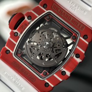Đồng hồ Richard Mille RM35-02 Replica 11 vỏ carbon màu đỏ máy cơ Thuỵ Sỹ 45mm (1)