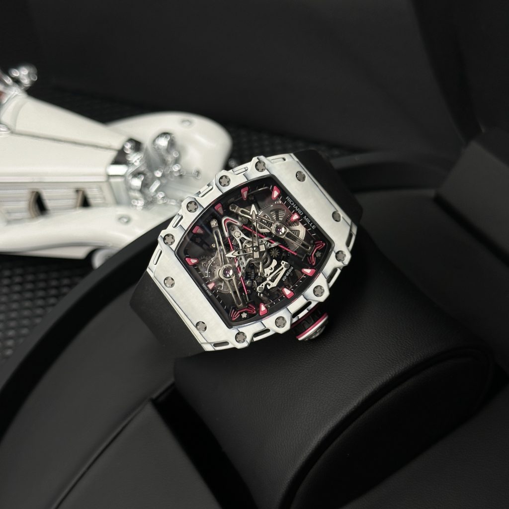 Đồng hồ Richard Mille RM38-02 Rep cao cấp vỏ carbon dây cao su đen 43 (1)